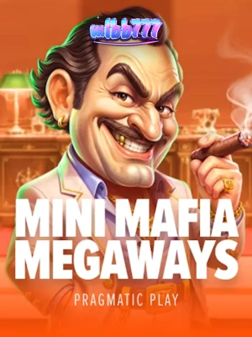Tampilan visual slot Mini Mafia Megaways dengan tema mansion mafia mewah
